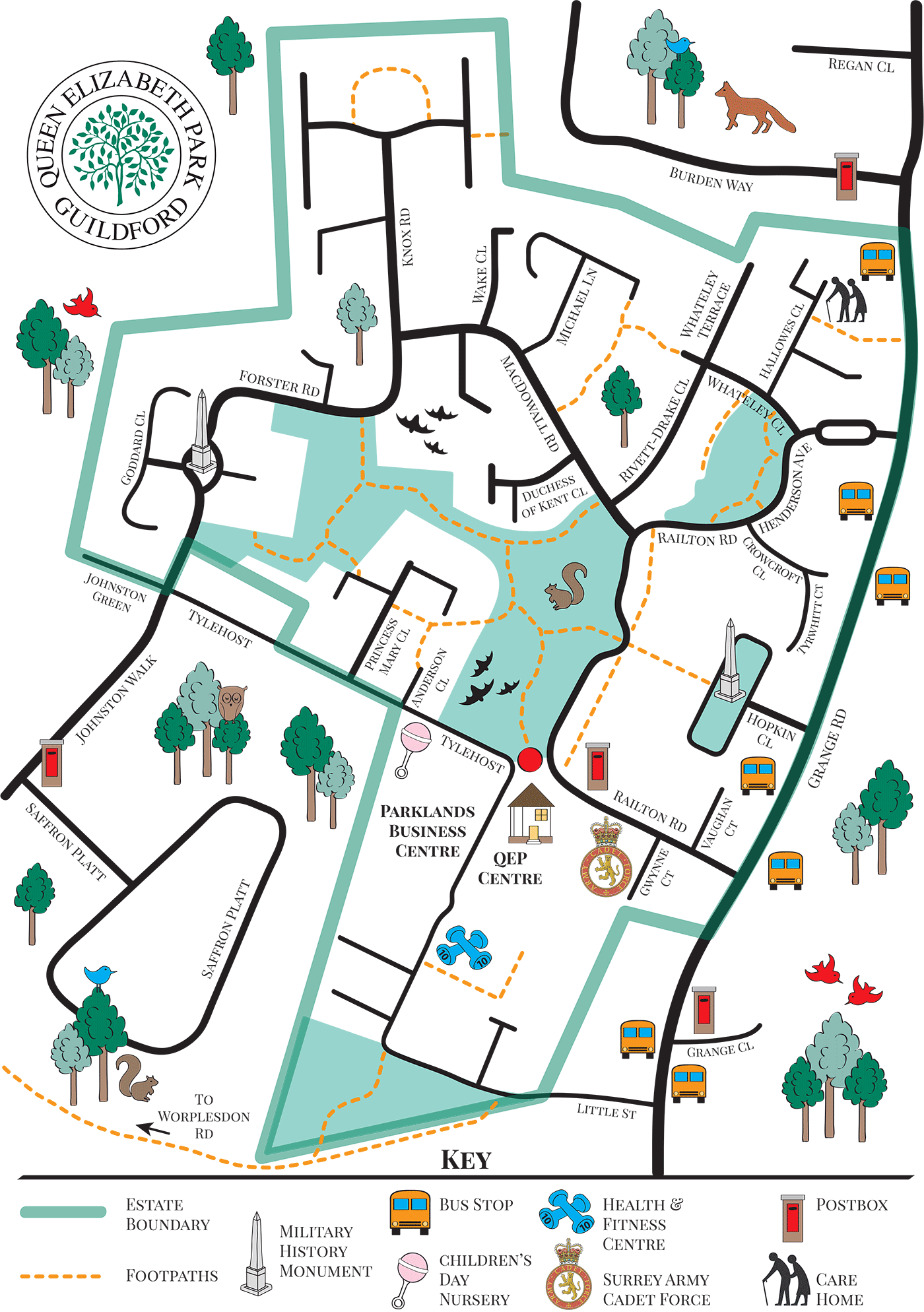 Queen Elizabeth Park Map